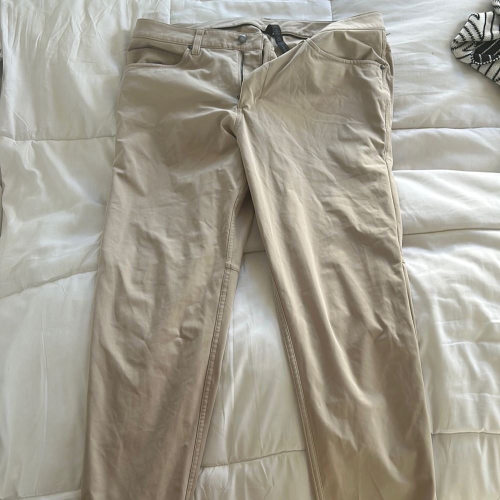 LULULEMON ABC Classic-Fit 5 Pocket Pant Utilitech Color Trench Size 35